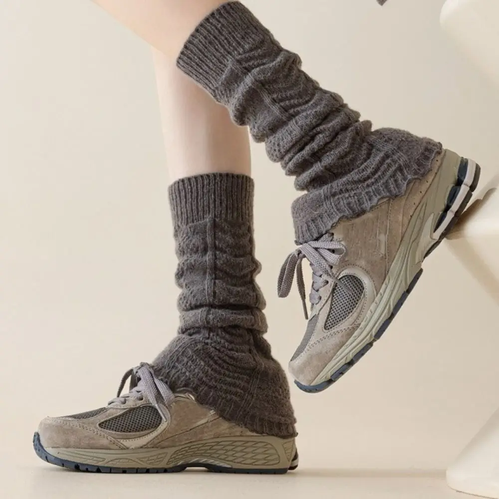 Modische Strick-Beinlinge, niedlich, süß, warm, Fußabdeckung, Stiefelwärmer für Damen und Mädchen – Detail 10