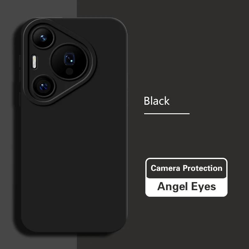 Sleek Soft Matte Silicone Case with Lens Protection – Square Design Back Cover