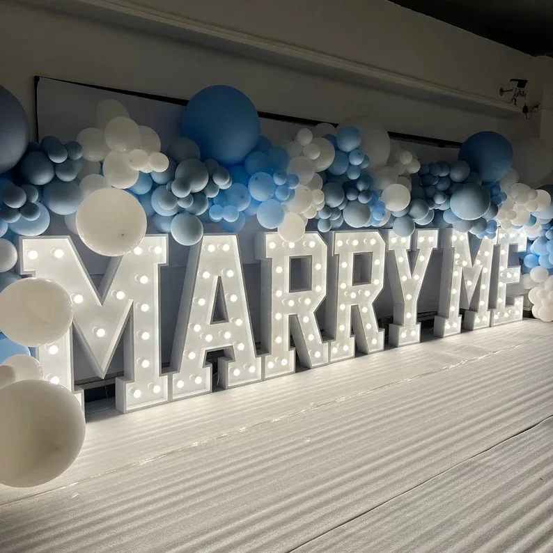 Marry Big Marquee Letter Lights,4ft/3ft Light Up Letters/numbers,love Lights For Wedding,mr&mrs Led Letter Light,enga - Advertising Lights