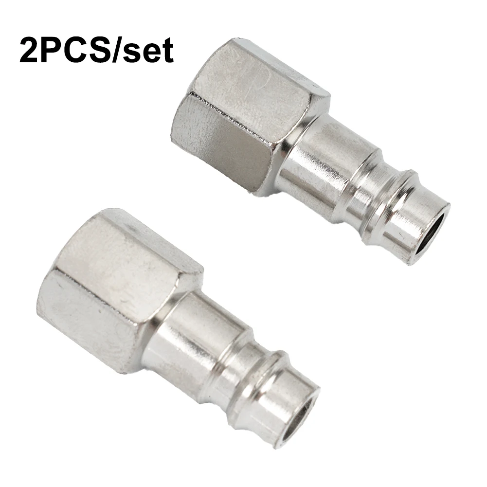1pc EU Male Quick Release Fitting Compressor Air Line Coupler Connector Fitting With Female 1/4" Thread Pneumatic Tool Parts