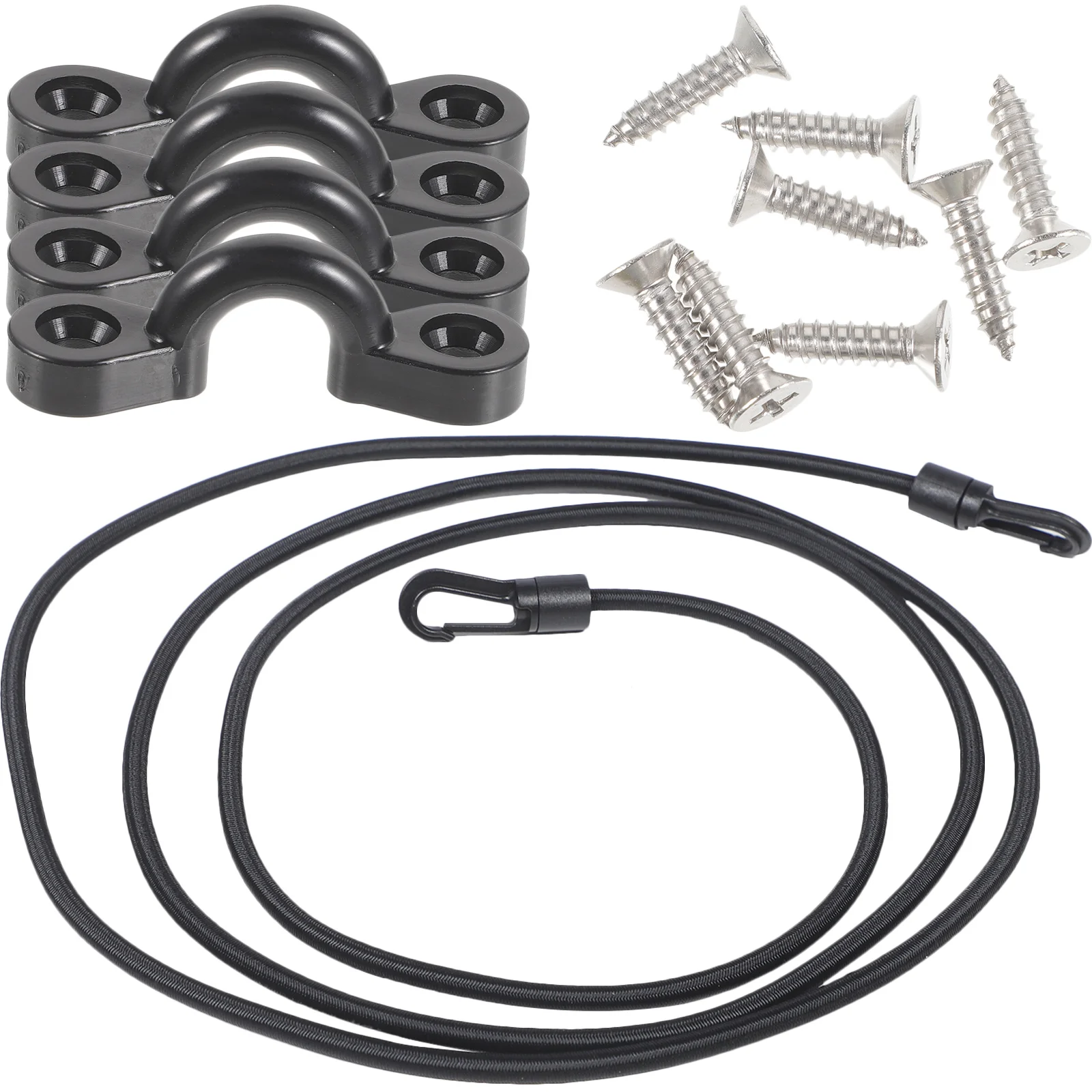 

Kayak Marine Elastic Rope Dock Mooring Line Hook Paddle Fixing Straps Sailing Cord Bungee