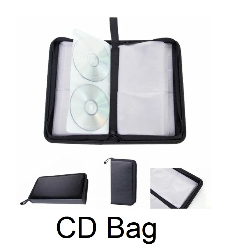 Car CD Case Disc Dvd Storage Bag Album Holder Cover Organizer Bag Carry Box Wallet Handbag 80 Sheets
