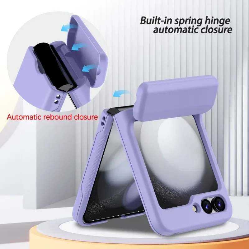 Card Holder Protective Shockproof Phone Case with Full Hinge Cover