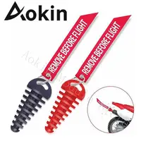 0.6"-1.5" Muffler Exhaust Wash Plug Motorcycle Dirt Bike 2 Stroke Keychain Tag Key Ring Engine ATV Quad Rubber Exhaust Silencer 1