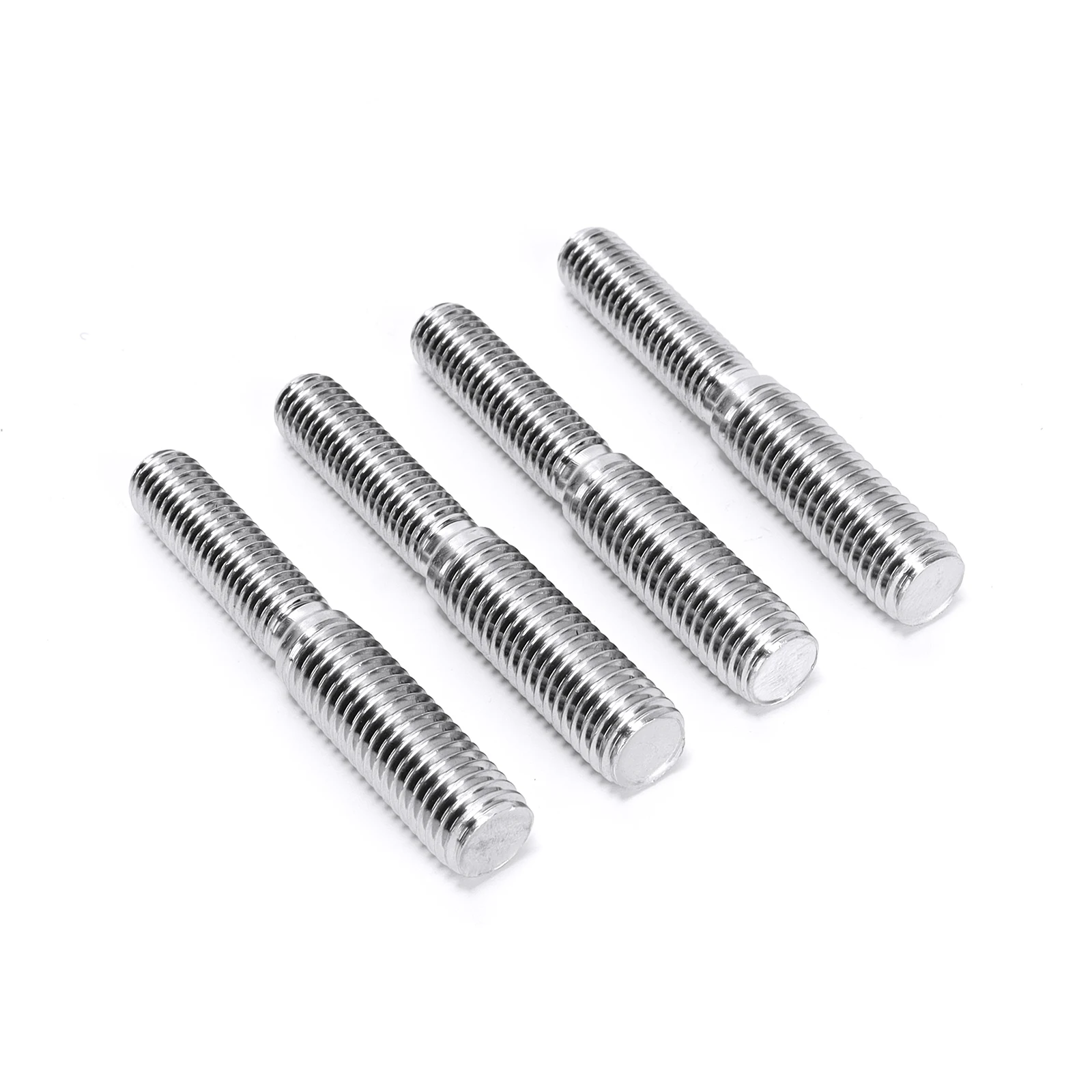 4Pcs Double End Screw Bolts 304 Stainless Steel M6*1.0 to M8*1.25/M8*1.25 to M10*1.5/M10*1.5 to M12*1.75 Threaded Stud Fasteners