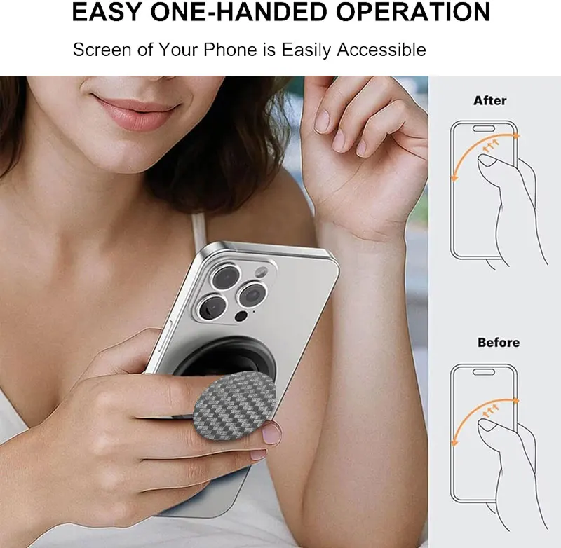 Carbonite Weave Magnetic Phone Grip and Holder