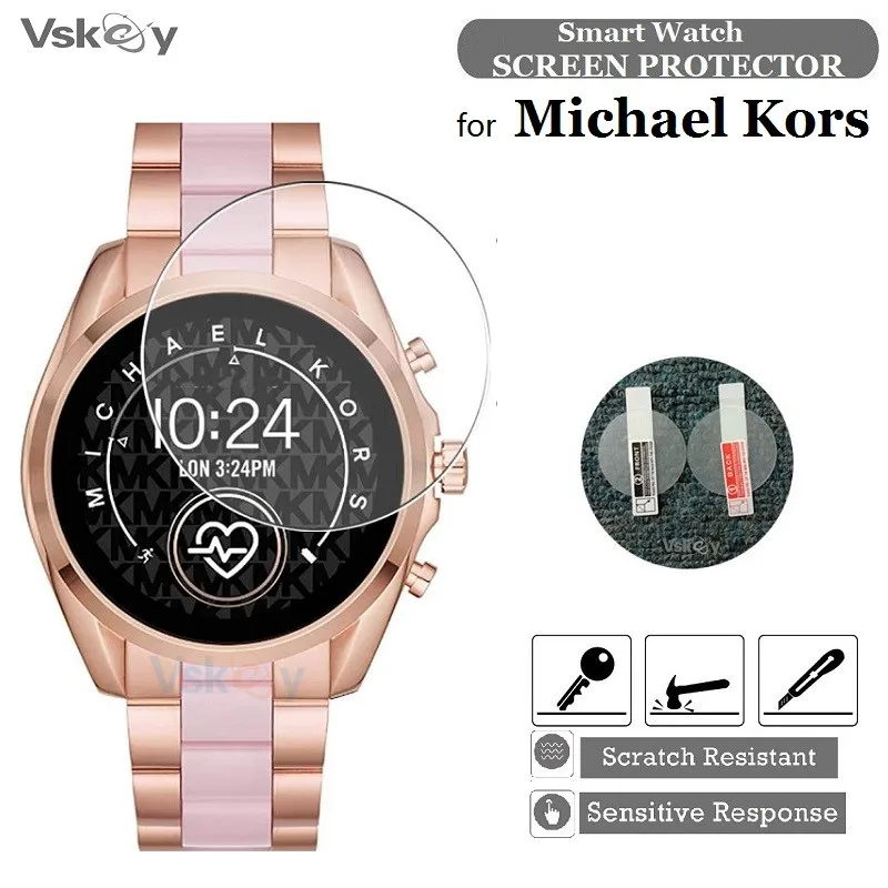 10Pcs Smart Watch Screen Protector Per Michael Kors Gen 6 /5E Mkgo/Dardi Access Bradshaw 2 Pellicola Protettiva In Vetro Temperato