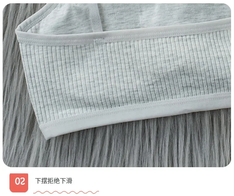 Description Picture 4 of item8-16 Years Kids Bras Young Girls Underwear Teenage Training Bras Women Cotton Kids Brassiere Tube Tops Girl's Sport Bras