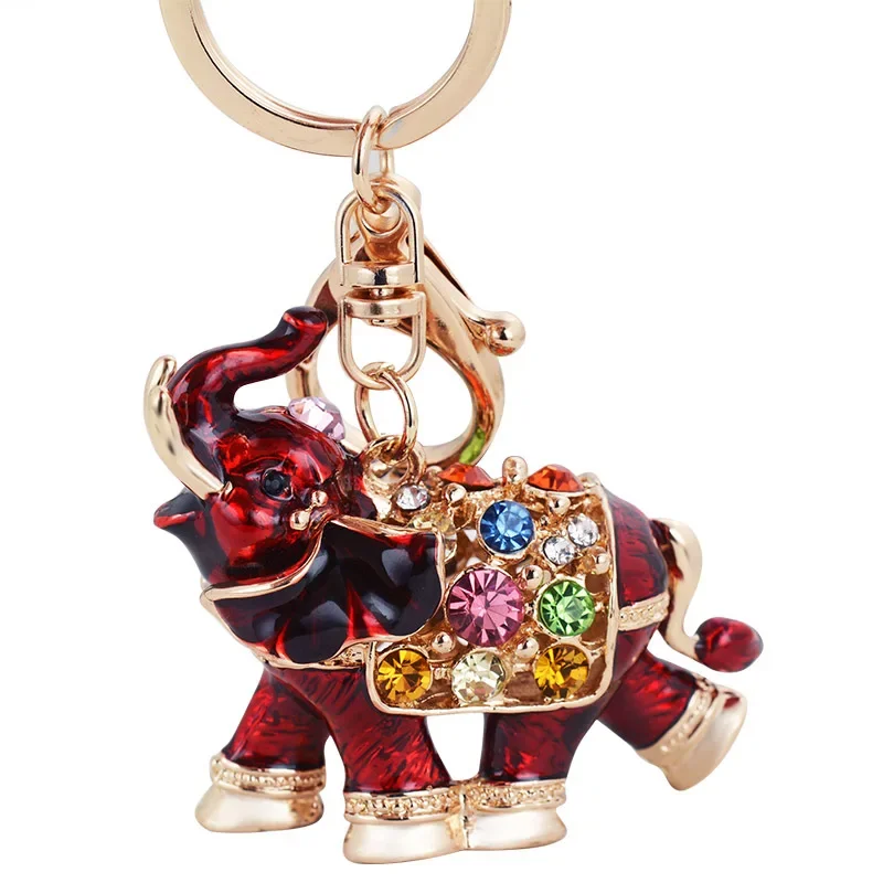 Hot Thailandia Elefante Portachiavi Animale Elefante Ciondolo Portachiavi Per Donna Uomo Portachiavi Auto Regalo