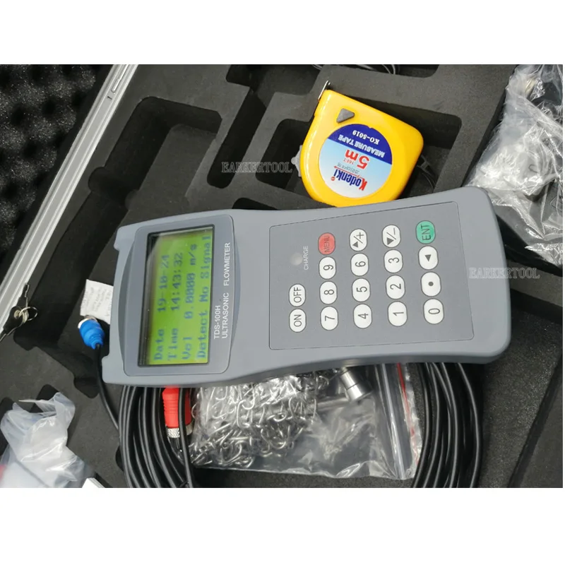 Handheld TDS-100H Liquid Ultrasonic Flow Meter S2 M2 L2 Transducer (DN15-6000mm) Flowmeters