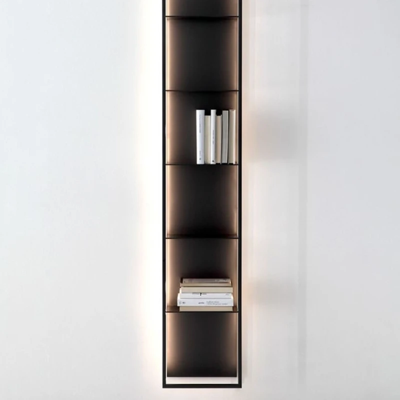 

YY Wall-Mounted Display Rack Multi-Layer Bookshelf Living Room Wall Shelf Storage Rack Collection Rack