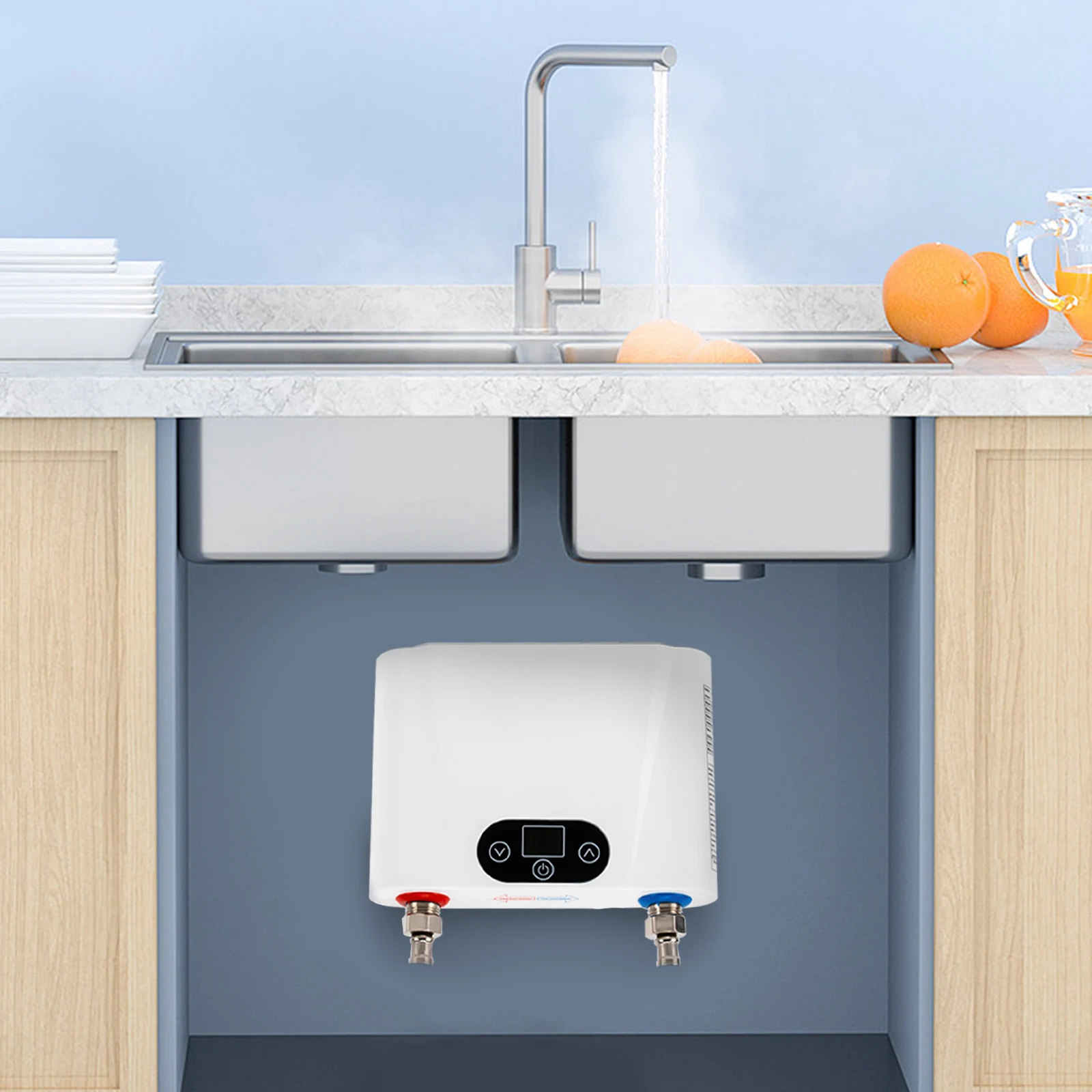 5500w Kitchen Tankless Hot Water Heater Electric Instant Water Heater Under  Sink - AliExpress