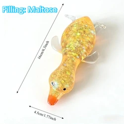 Giant Squishy Duck Fidget Toy - Cute Animal Stress Reliever and Perfect Gift (1pc - 16cm orange)