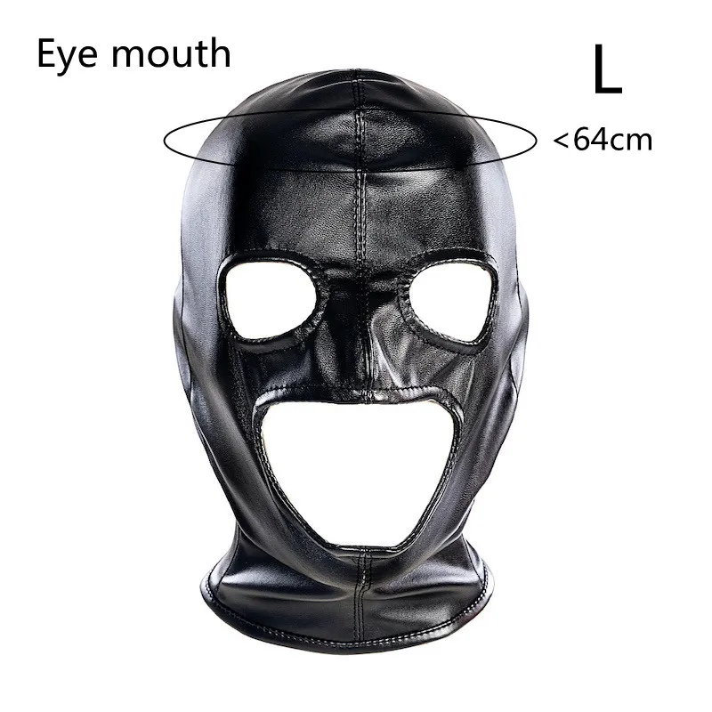 Leather Full Face Mask for Party Cosplay and Halloween