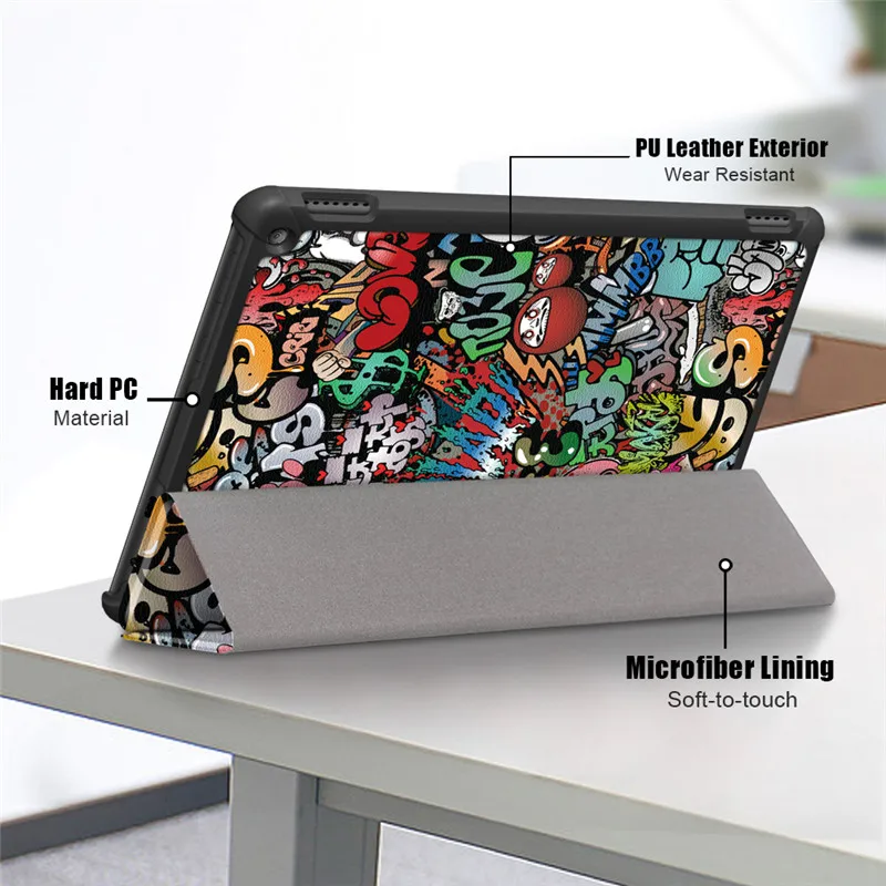 Cute Elephant Case For Fire HD 10 Tablet - Auto Sleep/Wake Cover For 9th/7th/5th Generation