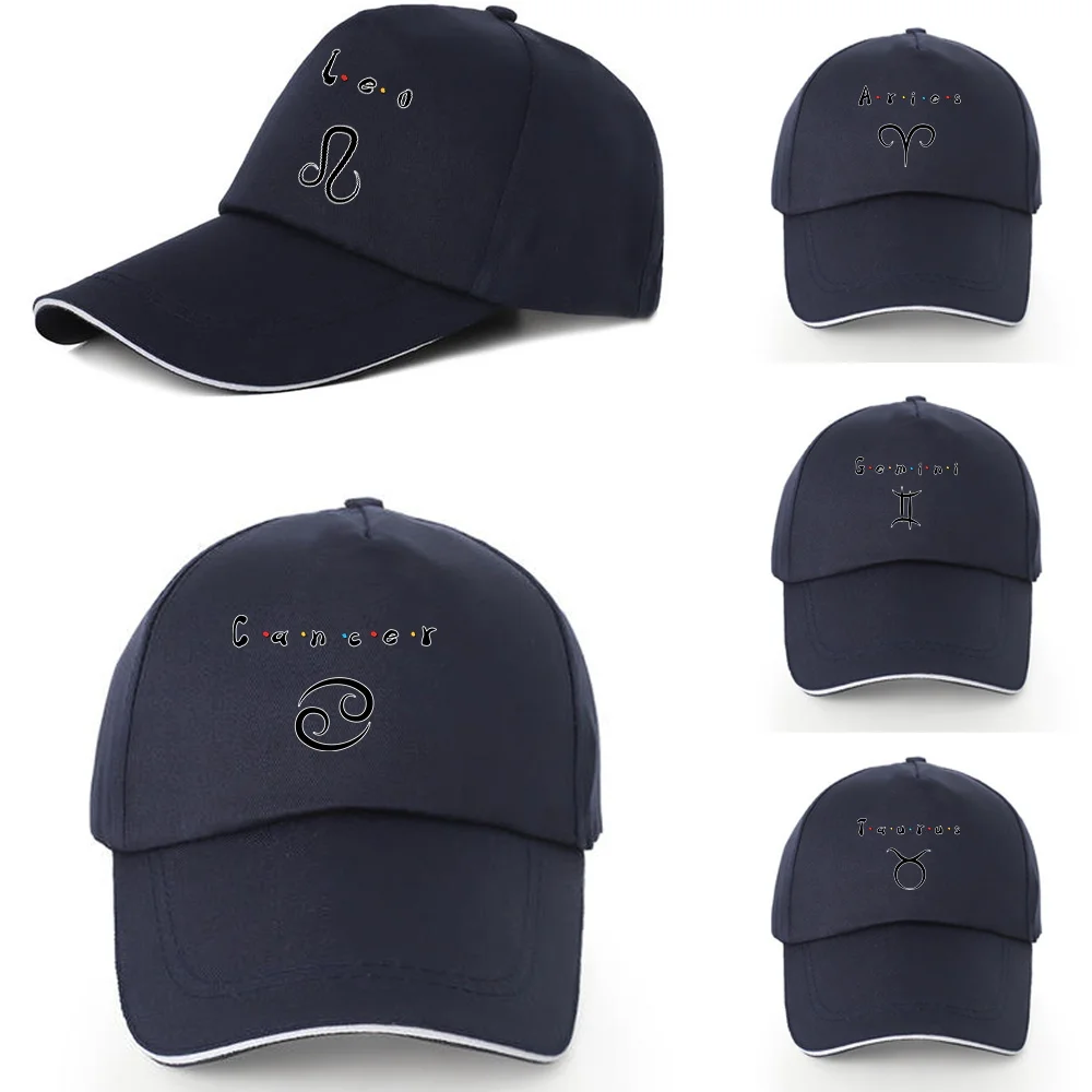 

Men Baseball Cap Adjustable Snapback Hats Constellation Print Anti-UV Outdoor Golf Hat Shade Sports Peaked Cap for Women