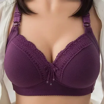 Popular Spot Fashion Plump in The Elderly Large Size Underwear Gather Comfortable Bra Bra for Women Free Shipping Push Up Bra 1