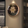 Korean Luxury Wall Clocks Interior Modern Aesthetic Minimalist Wall Clocks Nordic Round Fashion Metal Horloge Home Decoration 3