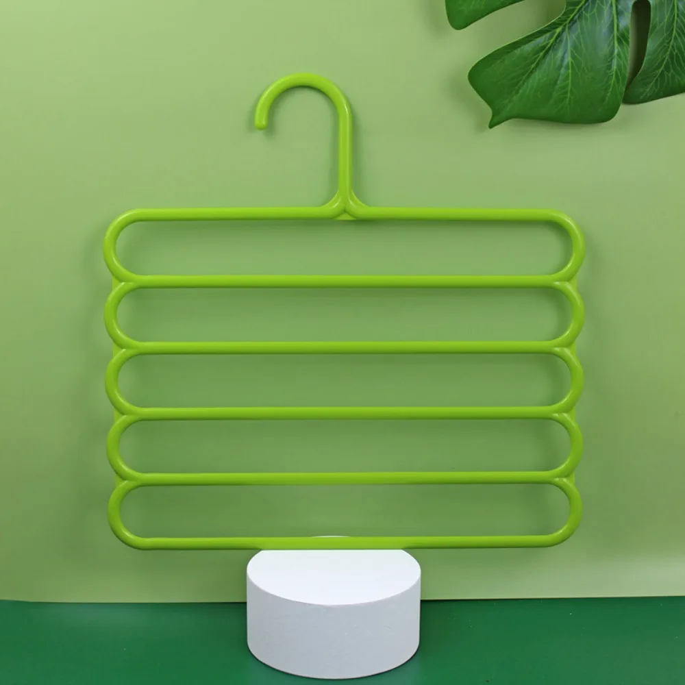 Clothes Hanger Pants Rack Clothes Rack Storage Hanger Coat Organizer Towel Holder Multi-Layers Clothes Hangers Trousers Holders Closet Storage Organizers 5 Layers Pants Towel Scarfs Racks Storage Organization