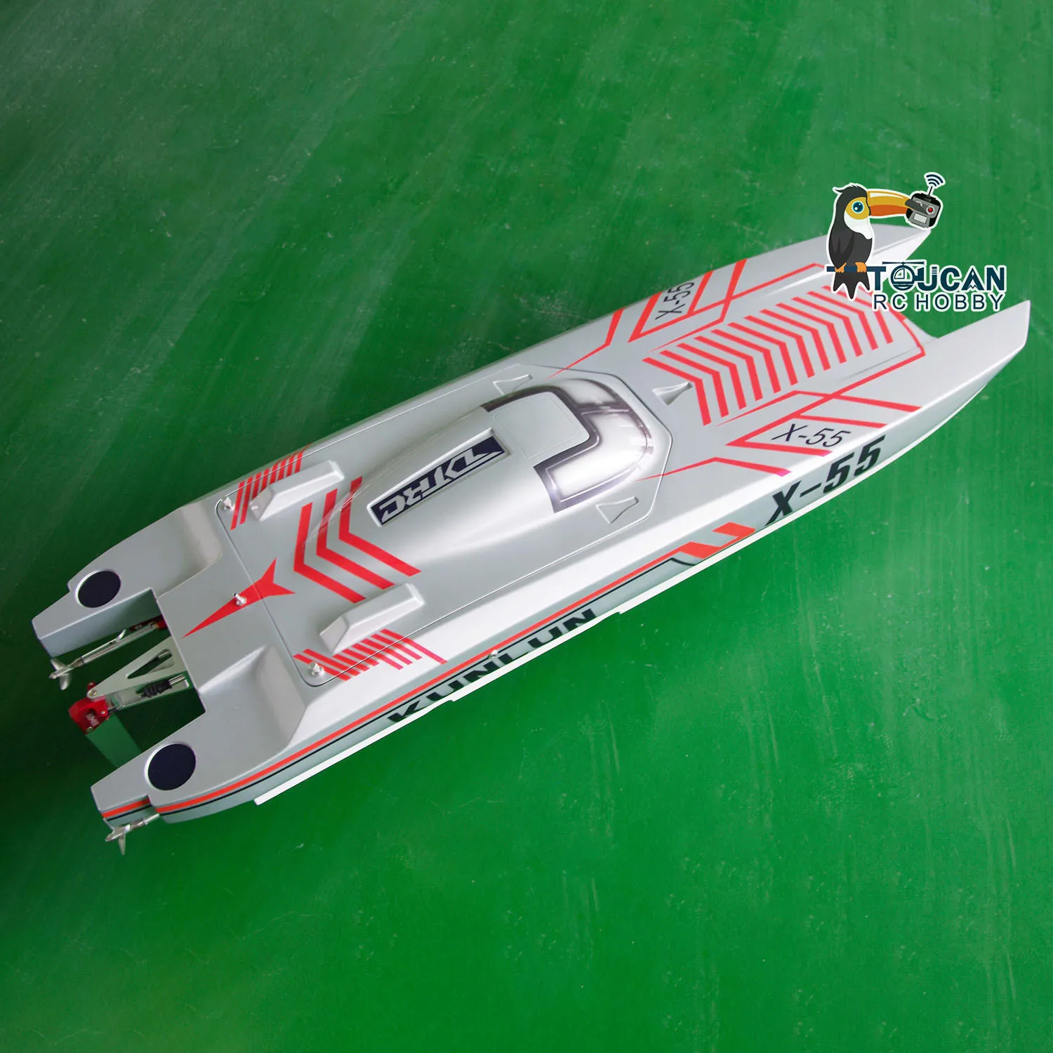 New DTRC X55 Remote Control High-speed Racing Boats 110km/h RC Boat Waterproof ShipToucan RC Hobby Model TH22972 2
