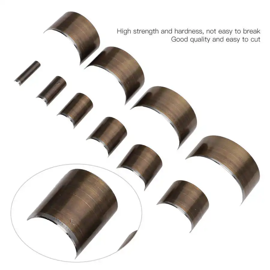 Leather Hole Puncher Leather Hole Punch Leather Punch Tool Round Hole Punch Cutter Set Hole Punch Cutter Set Round Hole Punch Set Leather V Shape Punch DIY Leather Punch Tool Tail Cut Puncher Rounded Knife Round Belt Perforated Accessory Set