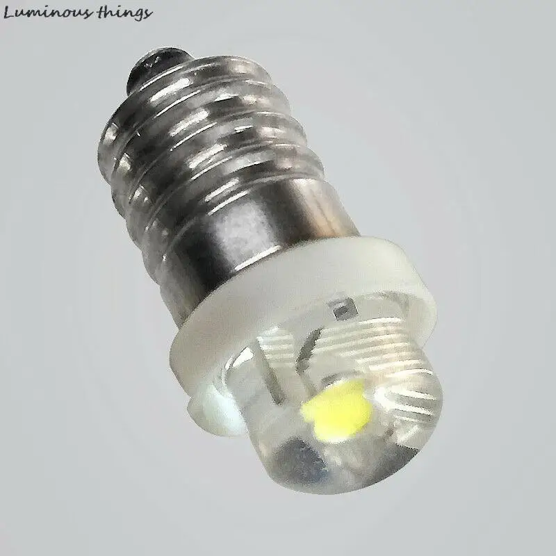 1PC 3/4.5/6V 0.5W Torch Bulb 6000K White LED E10 Socket Replacement Bulb for Torch LED torch led bulb