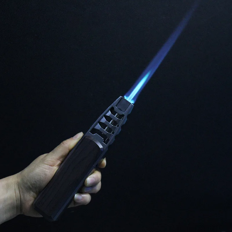 Hot JOBON Outdoor Windproof Turbo Torch Large Fire Spray Gun Metal Blue Flame Butane Gas Lighter Kitchen Barbecue High End Gifts 5