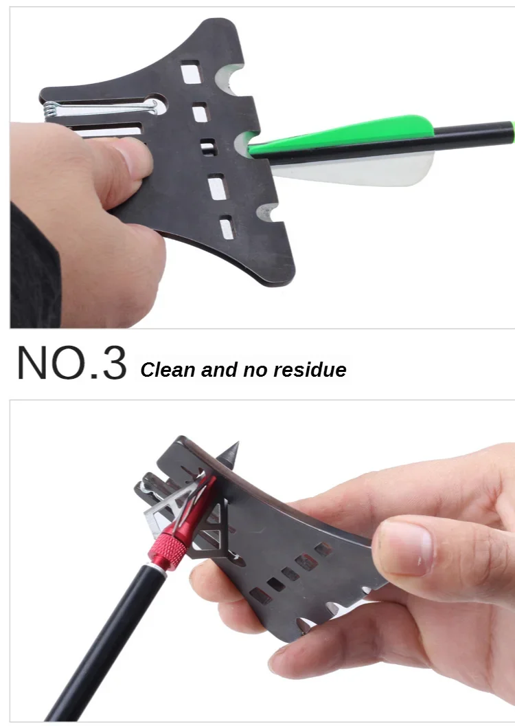 Arrows Multi-Function Repairer Arrow Repair Tool Fletch Removing Gear Cleaner Bow Nock Adjusting Device for Archery Hunting