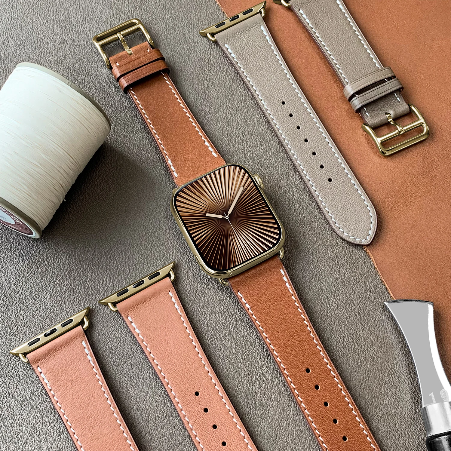 الفولاذ المقاوم للصدأ لحزام الساعة ، محول ذهبي دوا...