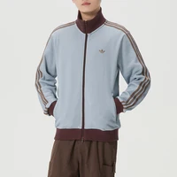 Adidas (Adidas) Trefoil Vêtements de sport pour hommes et femmes, veste d'extérieur pour couple, veste d'entraînement pour la course à pied et le fitness Ky5770 2