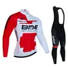 Bmcing-Pro Team Cycling Jersey Set, MTB Uniform, Bicycle Clothing, Quick Dry Bike Clothes, Long Cycling Wear, 19D Bib Set, Autum 1