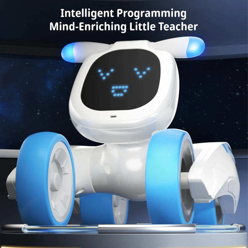 RC Robot Dog Programmable Smart Interactive Remote Control Stunt Car Dog with Touch Function Singing Dancing Walking Smart Toys 3