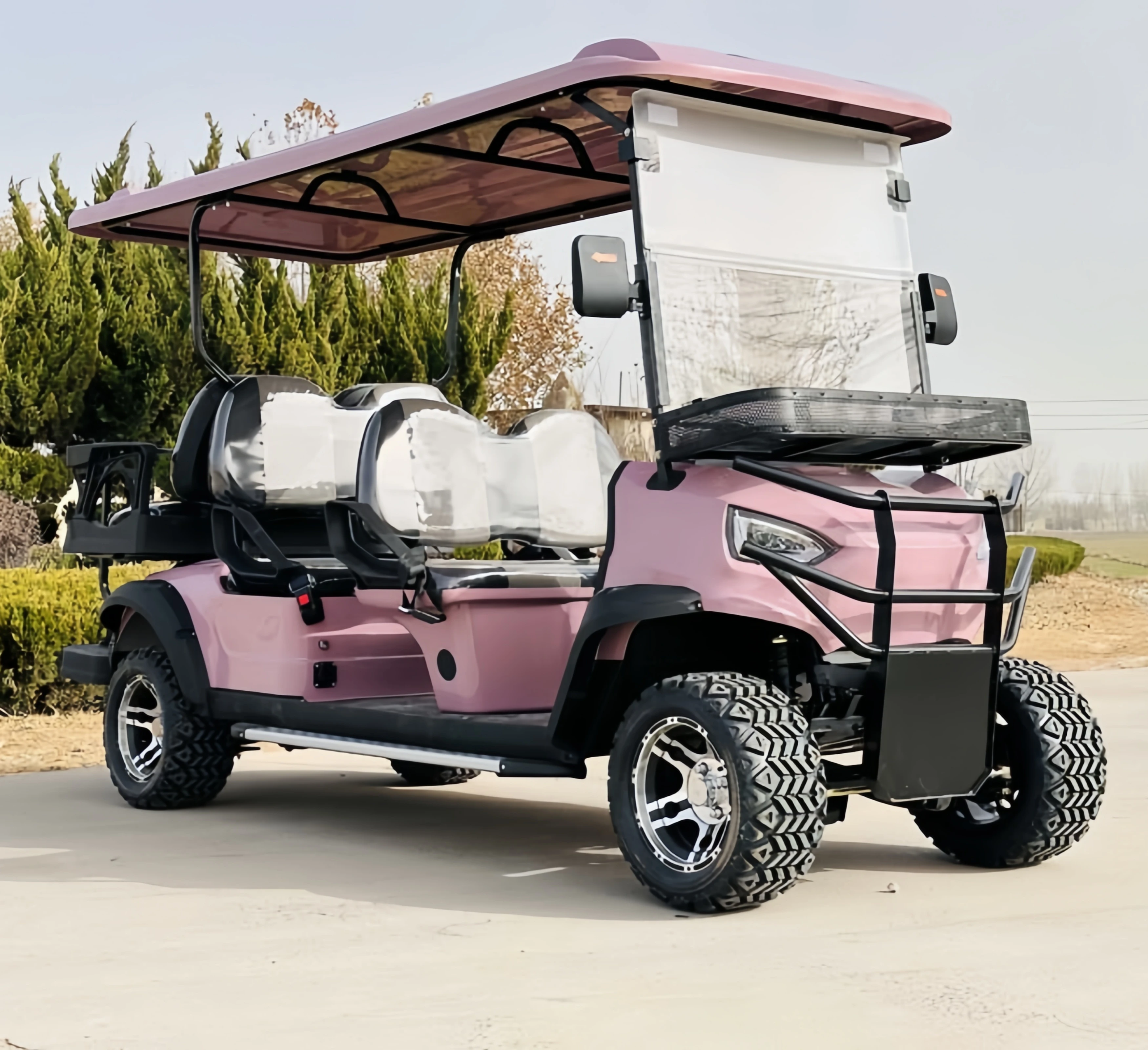 Popular 4-Seater Ambulance Golf Cart with New Design Electric Lithium Battery Fuel-Efficient Golf Cart Electric sightseeing car