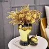 Black Gold Gradient Color General Tank Golden Porcelain Ginger Jar Creative Vases Dresser Table Jewelry Cosmetic Container 3