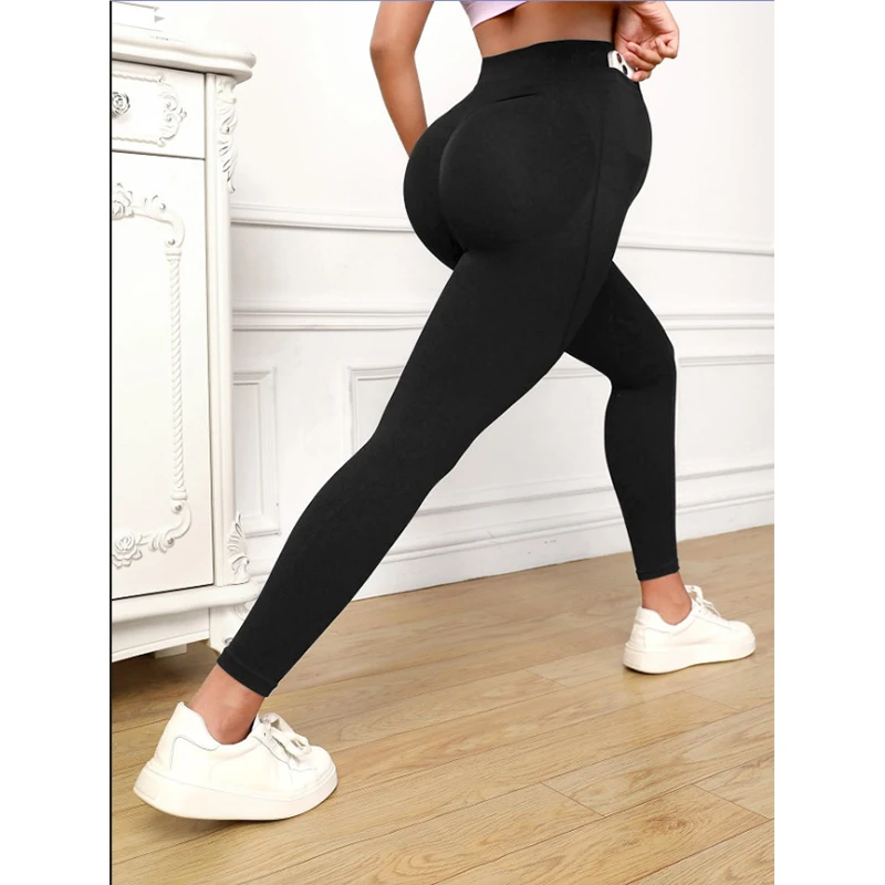 New Spring Autumn Pregnant Women Waist Support High Waist Hip Lift Slim Fit leggings for Comfortable Nude Feel Sports Tight Fit 4