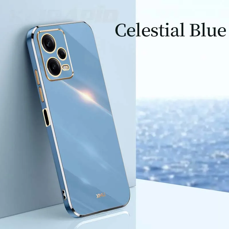 6D Straight Edge Plating Soft TPU Phone Case