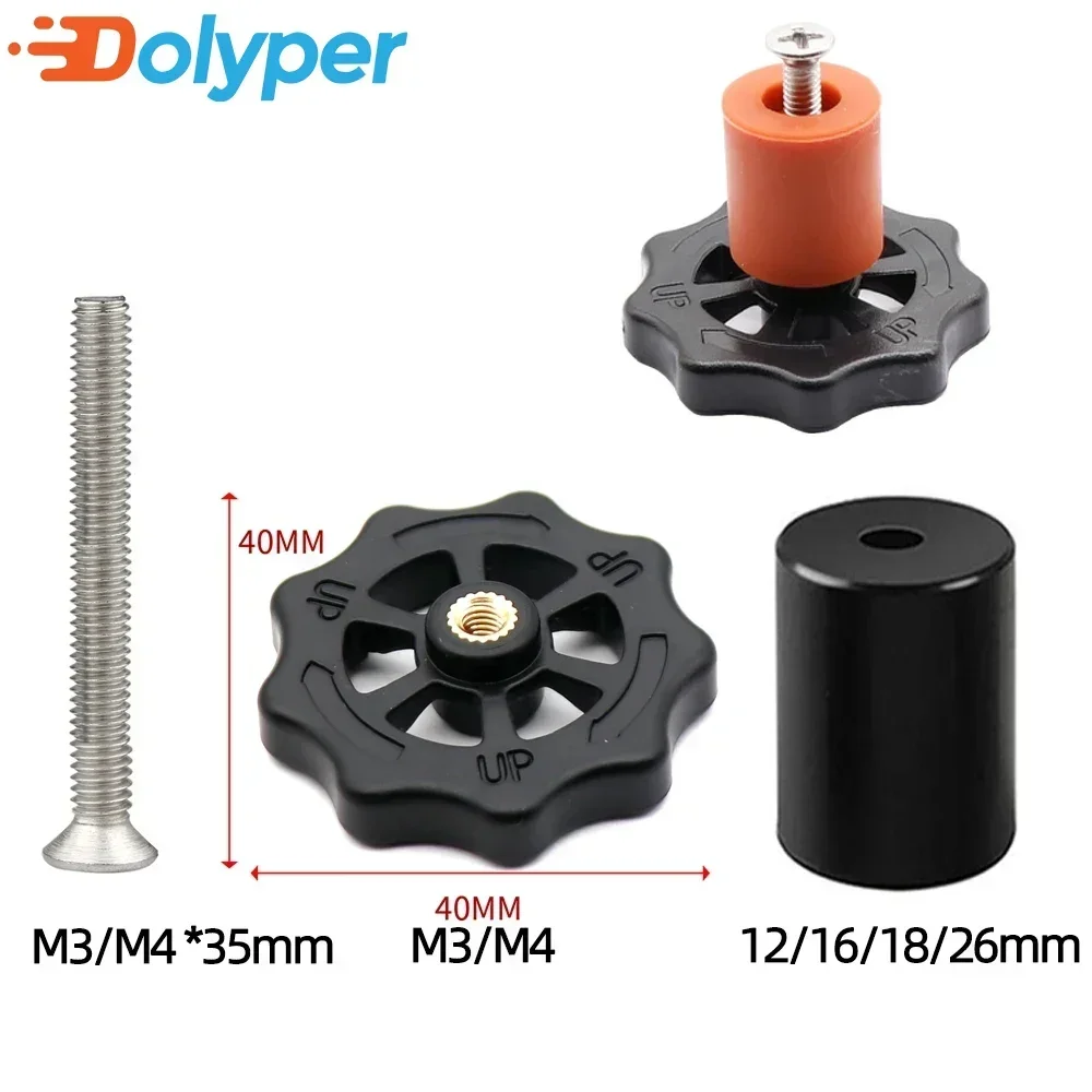 Colonne de supports de lit chauffant 4 pièces supports de lit chauffant colonne 16mm/0.6in