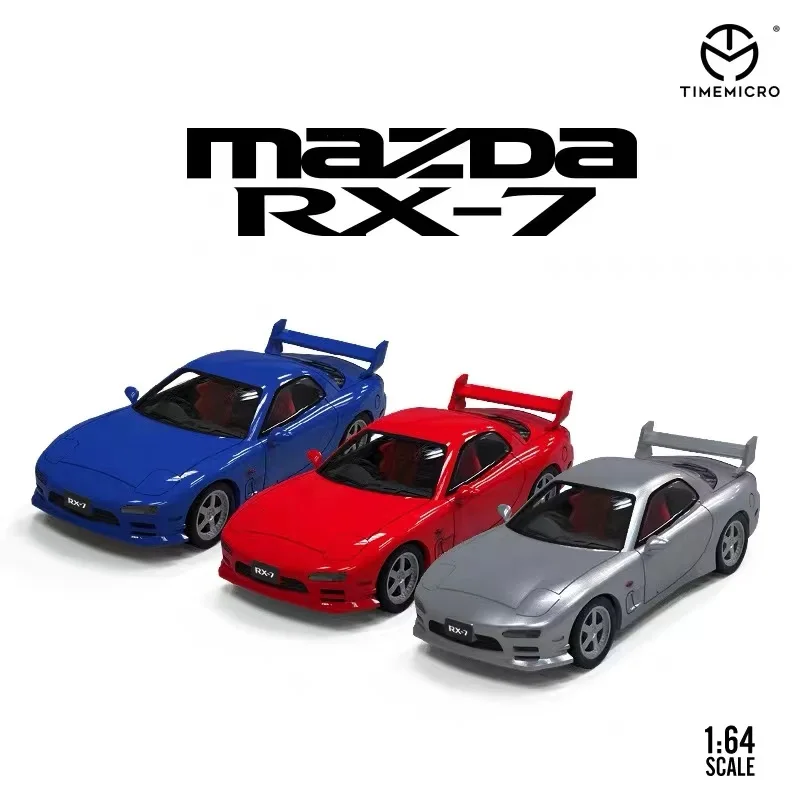

TimeMicro1:64 Mazda RX-7 компактная модель автомобиля из сплава, коллекция для взрослых, спортивный автомобиль, готовая мебель