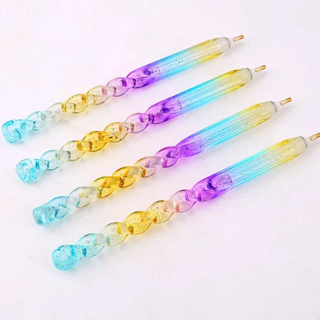 1pc Diamond Painting Point Drill Pen Tool 5D DIY Diamond Embroidery Cross Stitch Colorful Rhinestone Point pen Tools Gift 4