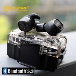 EARMOR Bluetooth Earplugs M20T BT5.3 Ver Military Electronic Noise Reduction Hearing Protection Earplug for Range Shoot Hunting