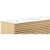 Oak White 48" Double Bathroom Vanity Mid-Century Bathroom Vanity Quality Construction Bathroom Storage Ceramic Double Sink 4