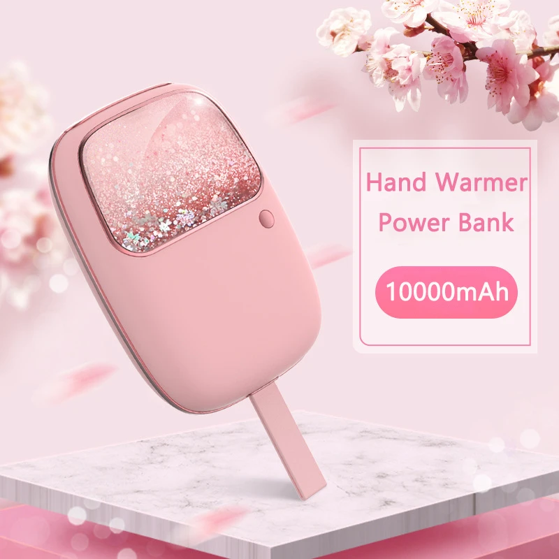 

10000mAh Mini Power Bank Hand Warmer Powerbank for iPhone 15 14 X Xiaomi Samsung Huawei Portable Charger Poverbank Spare Battery