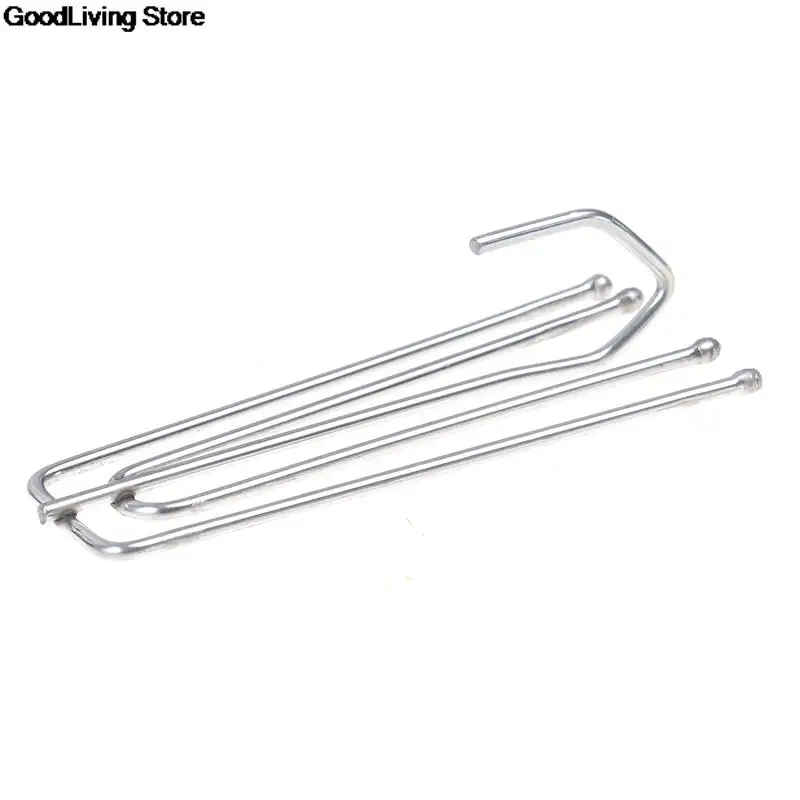 50Pcs Four Fork Metal Anti-rust Curtain Tape Hook Curtain Cloth Ring Clamp Top Rod Stainless Steel Accessories 7x2.5cm