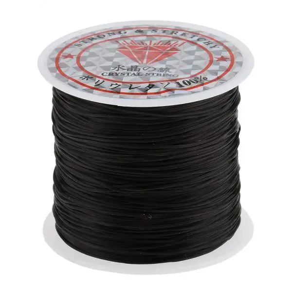 

3X 60M Salon Crystal String for Hair Thread Making Weaving Black