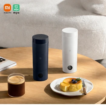 XIAOMI Mijia Portable Electric Kettle 2, 350ml Travel Water Boiler & Insulate Cup 2 in 1, 6 Temperature, 300W for Hotel Dorm 1