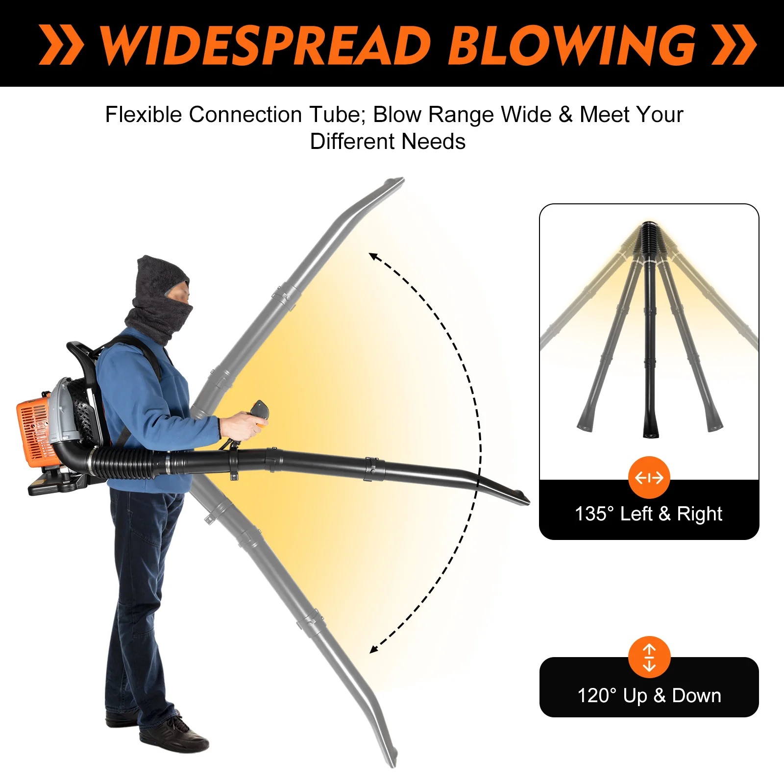 Air Blower 65CC Backpack Gas Powered