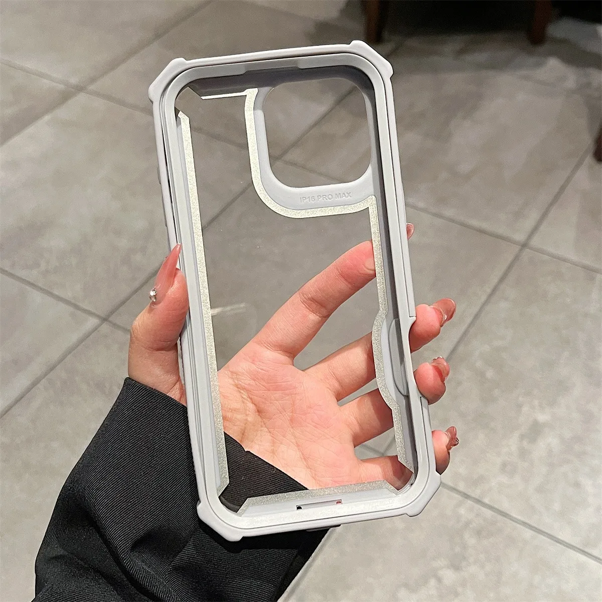Luxury Dual-Layer Transparent Shockproof Phone Case - Durable Protective Shell