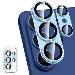 Premium Aluminum Alloy Camera Lens Protector with AR Tempered Glass and Drop Protection - Galaxy S26 Ultra (Blue)