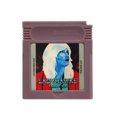 Crystal Clear Greenboy Creepy Black 16-Bit Game Cartridge