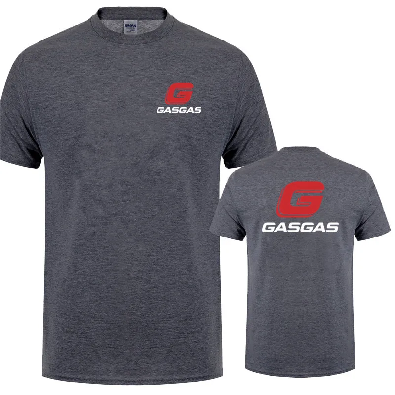 Gasgas 오토바이 T 셔츠 코튼 남성 여름 멋진 Gasgas T-셔츠 Funny Tee Man Tshirt LH-090